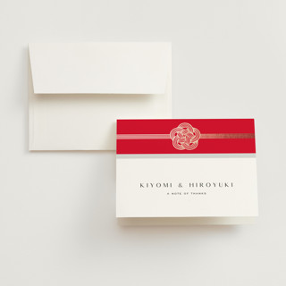 KIYOMI Foil-Pressed Folded Wedding Thank You Cards