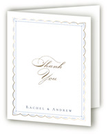 Foil-Pressed Folded Wedding Thank You Cards