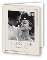 Grace Foil-Pressed Folded Wedding Thank You Cards