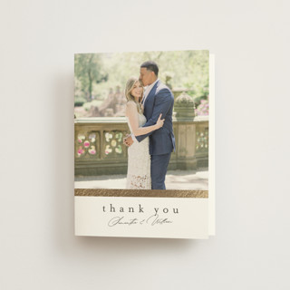 Surround Foil-Pressed Folded Wedding Thank You Cards