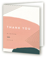 Artful Oneness Foil-Pressed Folded Wedding Thank You Cards