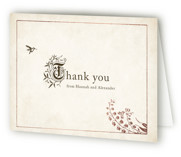 Story Book Foil-Pressed Folded Wedding Thank You Cards