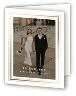 Hampton Foil-Pressed Folded Wedding Thank You Cards
