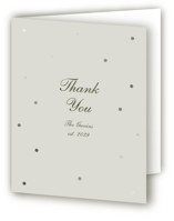 Pearls Foil-Pressed Folded Wedding Thank You Cards