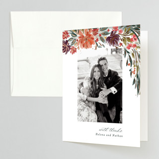 swag Foil-Pressed Folded Wedding Thank You Cards