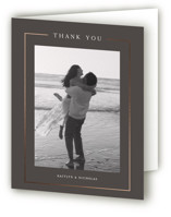 Mulholland Foil-Pressed Folded Wedding Thank You Cards