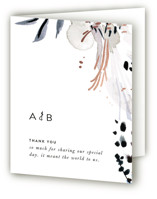 sara Foil-Pressed Folded Wedding Thank You Cards