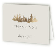 Vista Foil-Pressed Folded Wedding Thank You Cards