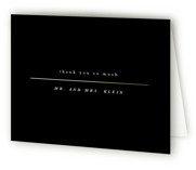 Lined Foil-Pressed Folded Wedding Thank You Cards