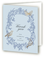 meet me in the garden Foil-Pressed Folded Wedding Thank You Cards
