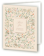 Esther's garden Foil-Pressed Folded Wedding Thank You Cards