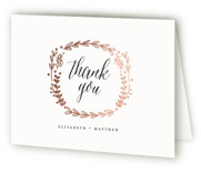 Always Foil-Pressed Folded Wedding Thank You Cards