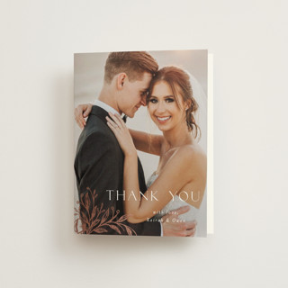 KEIRAH Foil-Pressed Folded Wedding Thank You Cards