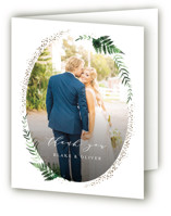 Foil-Pressed Folded Wedding Thank You Cards