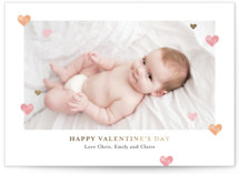 stampy heart Foil-Pressed Valentine's Day Cards