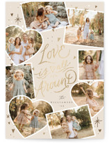 Love is All Around Foil-Pressed Valentine's Day Cards