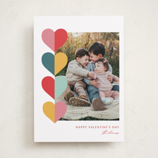 hearts trio Valentine's Day Cards