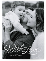 Ribbon script Valentine's Day Cards