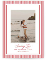 Striped Elegance Valentine's Day Cards