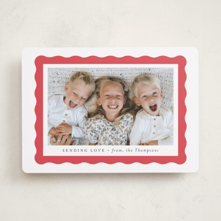 scallop edge Valentine's Day Cards