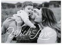 Ribbon script Valentine's Day Cards