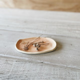 Oval Dish in Blush Vanity Trays and Dishes