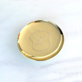 Engraved Jewelry Dish Crest Vanity Trays and Dishes