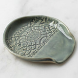 Lace Spoon Rest - Moss Vanity Trays and Dishes