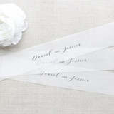 Custom Name Vellum Belly Bands for 5 x 7 Invitations (Set of 25) Belly Bands