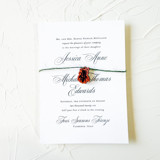 Leather Bee Invitation Charm, Set of 50 Belly Bands