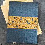 Laser Cut Belly Band, Alyssa Pattern in Antique Gold, Set of 25 Belly Bands