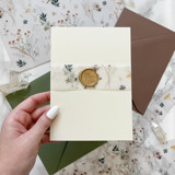 Neutrals Wildflower Vellum Belly Band for Wedding Invitations 1.5" (25 pack) Belly Bands