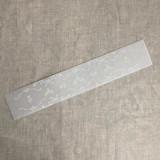 grace floral white vellum belly band for 5x7 card | pack of 10 Belly Bands