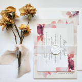 1" x 11" Pre-Folded Vellum Bellyband for 5"x7" Invitations, Set of 10 Belly Bands