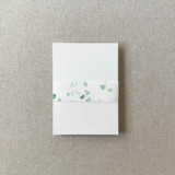 Greenery Vellum Belly Band | For Petite 4.25x6" Invitations | Set of 10 Belly Bands