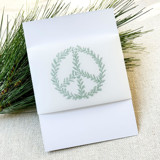 Pine Peace Wreath Vellum Belly Bands | Set of 25 Belly Bands