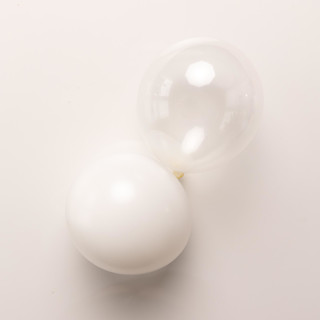 All White Everything THICK Balloon Garland Kit (4-6 feet) Balloons