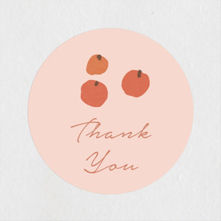 autumn countryside Baby Shower Stickers