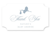 Storybook stork Baby Shower Stickers