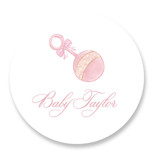 un hochet Baby Shower Stickers