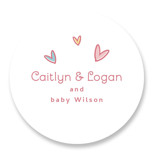 Little Sweetheart Baby Shower Stickers