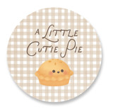 Cutie Pie Baby Shower Stickers