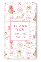 Tied with a bow Baby Shower Stickers