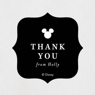 Minimal Disney's Mickey Baby Shower Stickers