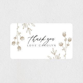 rustic elegance Baby Shower Stickers