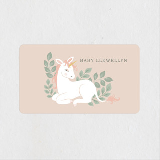 Unicorn Garden Baby Shower Stickers