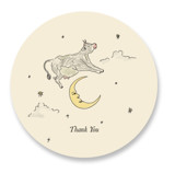 The Cow Jumped Over the Moon Baby Shower Stickers