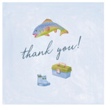 A Little Fisherman Is On The Way! Baby Shower Stickers