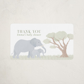 Lovely jungle Baby Shower Stickers