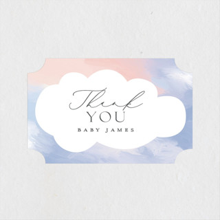 Pastel Shower Baby Shower Stickers